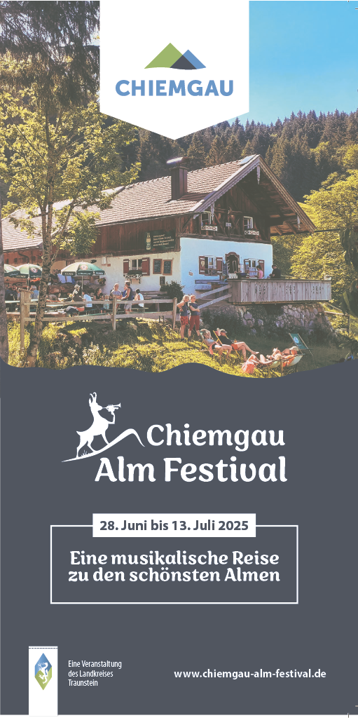 Chiemgau Alm Festival Flyer 2025